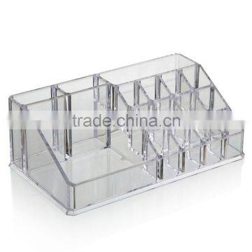 Acrylic PS Plastic lipstick storage tabletop cosmetic organizer