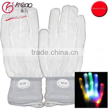 2016 Colorful CE&ROSH Certificate Low Moq Finger Light Up LED Gloves