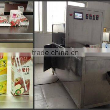 semi automatic paper mango juice carton filling sealing packing machine