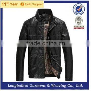 2016 men fashion pu/leather jacket with stand collar                        
                                                Quality Choice