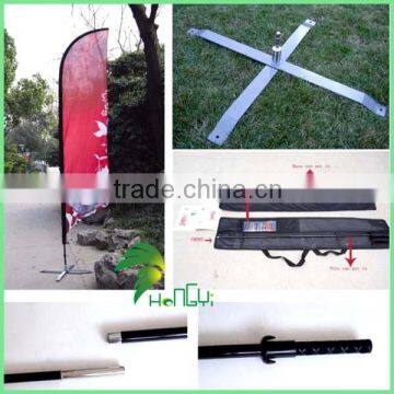 OEM Accepted Eco-Friendly Oxford Cloth Beach Flag Pole