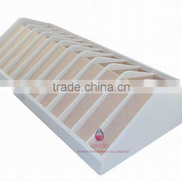 wholesale high end ivory white jewelry tray with nude velvet lining
