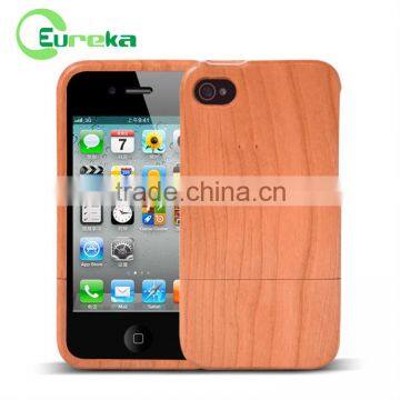 Natural wood case cover for iphone 4