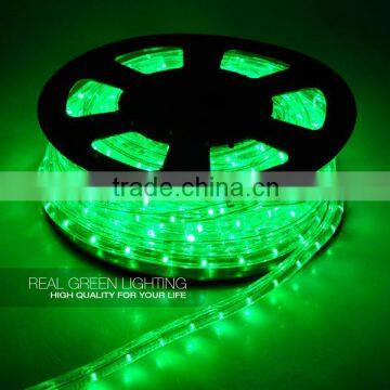 High Output 220V Waterproof Emerald Green LED Rope Light