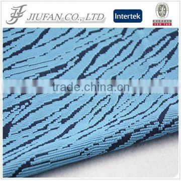 Jiufan textile latest pant coat picture polyester jacquard woman coat fabric