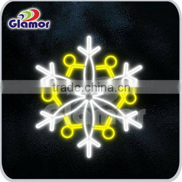 2D Outdoor christmas decoration Snowflake lighting motif