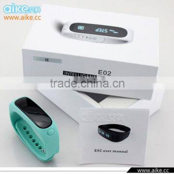 Smart Wrist Watch E02 Smartband Waterproof Bluetooth Fitness Tracker Health Bracelet Sports Wristband Gear Fit For Android IOS photo-4