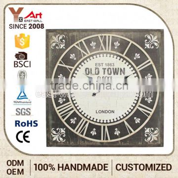 Latest Design Custom Printed Iron Wall Stick Ladies Clock