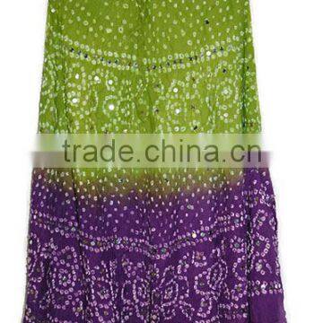 Traditional Vintage Girls Long Cotton Skirt