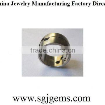 Fashionable latest stainless steel ring gold ring