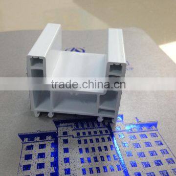 plastic window profile/ U-shaped plastic profile / 62 two track