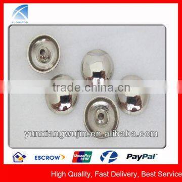 YX1991 Round Plain Silver Metal Decorative Rivets for Belts