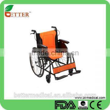 Lightweight aluminum manual folding wheelchair