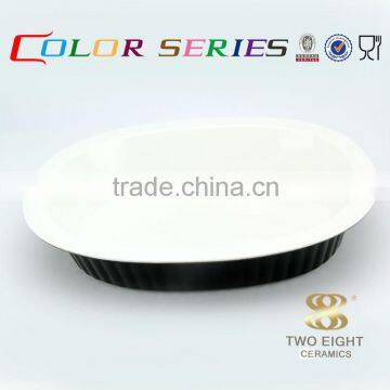2015 Innovative Product Porcelain Tableware Black Ceramic Pet Bowl for Cake photo-2