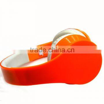 Hot Selling New Model Cell Phone Accessories Super Bass Stereo Headphone Sports Headset in Orange White photo-3