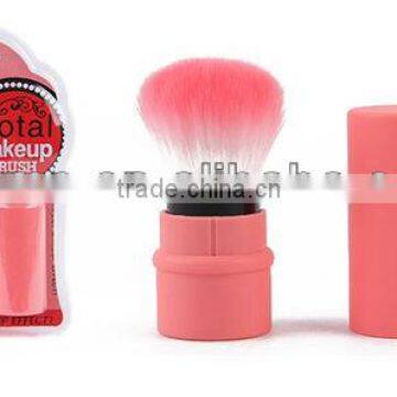 Pink Cosemtic Retractable Kabuki Powder Brush Tool Makeup Kits