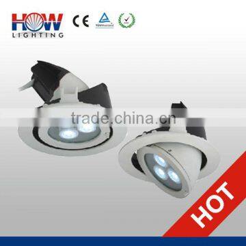 9W LED Lighting ceiling with 3pcs Cree XRE Chips