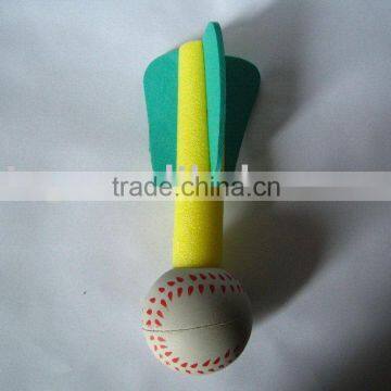 pu baseball as dart shape