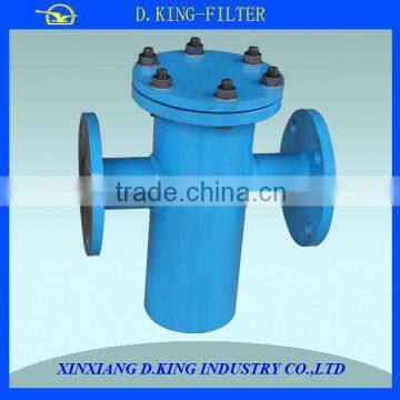 flange type connection basket in-line strainers