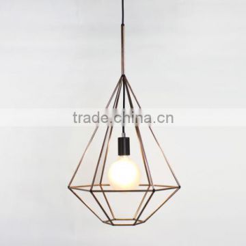 brass cage iron wire pendant lamp