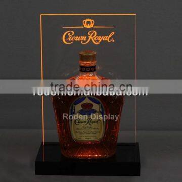 perfect elegant design custom acrylic wine display/ stand /rack /holder,single wine bottle holder