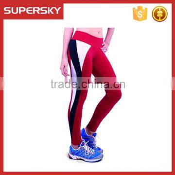 Y07 Sports Fitness Gym Stretch Pants Women Cropped Tight Leggings High Waist Yoga Pants