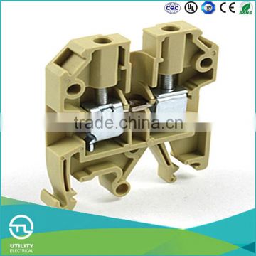 UTL Cheap Din Rail Power Distribution Screw Type Terminal Block Rated Section 4mm 800V Weidmuller SAK4EN