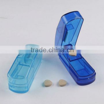 Pocket Pill Case Box With Pill Cutter