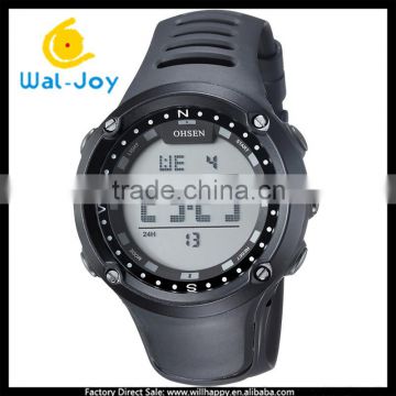 WJ-5253 water resistant stylish rubber strap alarm sport casual charming men and women unisex digital watch