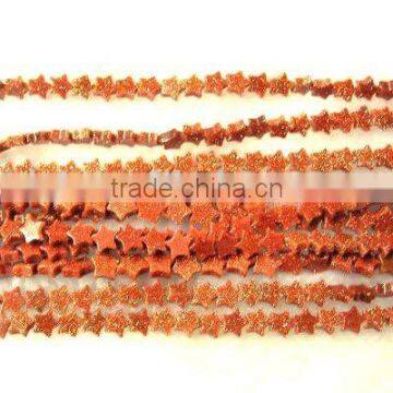 Natural Golden Sandstone Crystal Beads