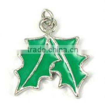 metal lucky leaf pendant for jewelry,various designs,passed SGS factory audit