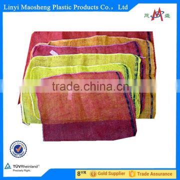 2015 super quality wholesale mesh bag for apple for packaging onions potatoes for fruits and vegetables with OEM service