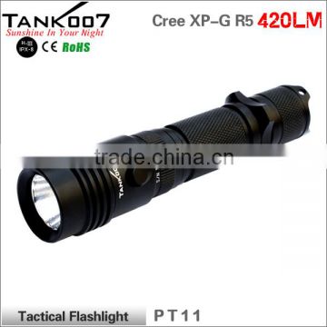 High lumen tactical LED flashlight torch R5 LED bulb 420 lumen 200 meters beam distance