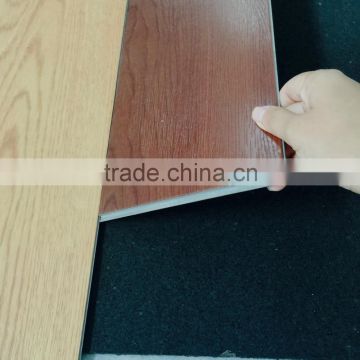 polyvinyl chloride flooring system: nontoxic interlocking PVC tiles of wood pattern, no formaldehyde and gas give-off