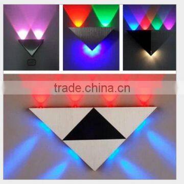 Modern Wall led triangle lamp indoor battery lighting 2w 3w 4w 5w 8w (TongDa)