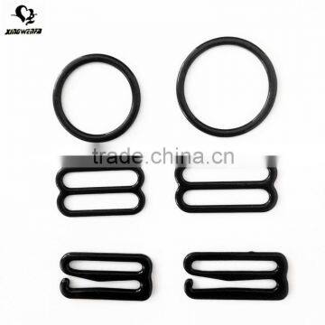 Nylon covered bra strap adjuster ring and sliders 18mm 20mm