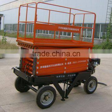 Human Dragging Movable Scissor Hydraulic Lift Table Equipment photo-3