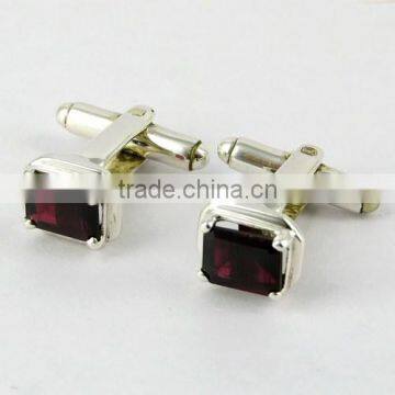 Natural Beauty !! Red Garnet 925 Sterling Silver Cufflinks, Silver Jewelry Manufacturer, Wholesale Cufflinks photo-3