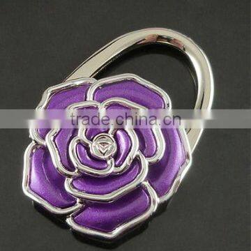 2016 New Rose Flower Scarf Folding Purse Handbag Bag Accessories/ Table Top Bag Holder Tea Bag Hanger photo-5