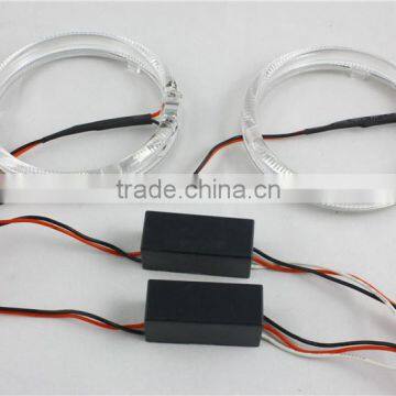 Red Color Waterproof 80mm Led Angel Eyes Head Lamp Xenon Bulb CE-certificate Headlight for Car Led Halo Rings Kit photo-3