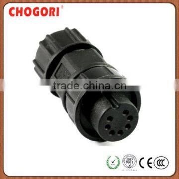 Middle 7 pin waterproof plug, IP67 watertight connector, Chogri high quality electronical connector