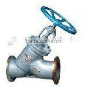 Straight flow plunger valve