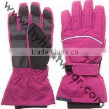 Ladies Pink Fashion Winter Lithium Battery Rechargeable thermo Ski Gloves