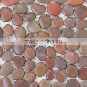 Pebble & cobble stone, red color