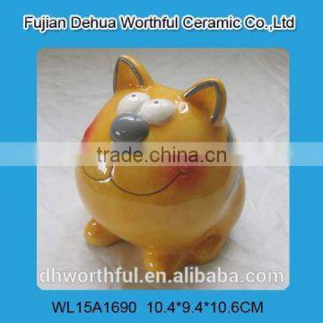 Money bank with cat design