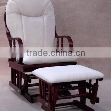 Comfortable Antique Rocking Chair with Ottoman