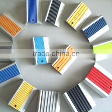 Rubber plastic stair step trimming/step edging/stair nosing for antislip strip