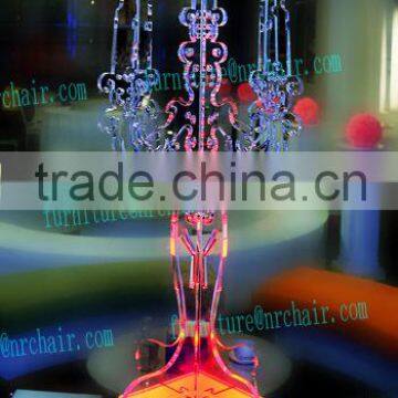 made in china wedding acrylic LED lighted candelabra centerpiece table decoration