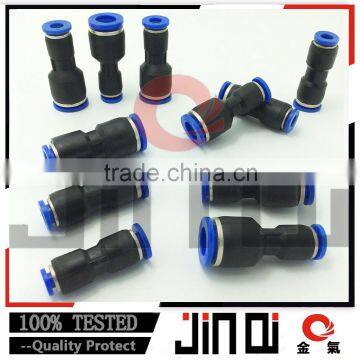 made in china pneumatic air tube plastic reducing push-in equal quick fitting