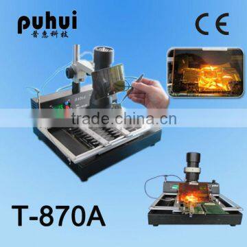 bga rework station for laptop/bga reballing kit/ hot air soldering machine/motherboard and xbox 360 repair tools/t870a